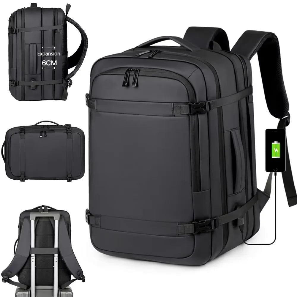 50L Large Capacity Hiking Backpack Waterproof Outdoor Camping Travel Mountaineering Bag for Men Women