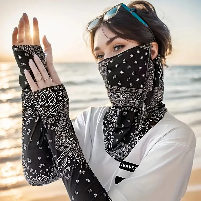 Cycling Mask for Men Women Outdoor UV Protection Mask Hiking Camping Running Fishing Neck Cover Bike Motorcycle Face Magic Scarf