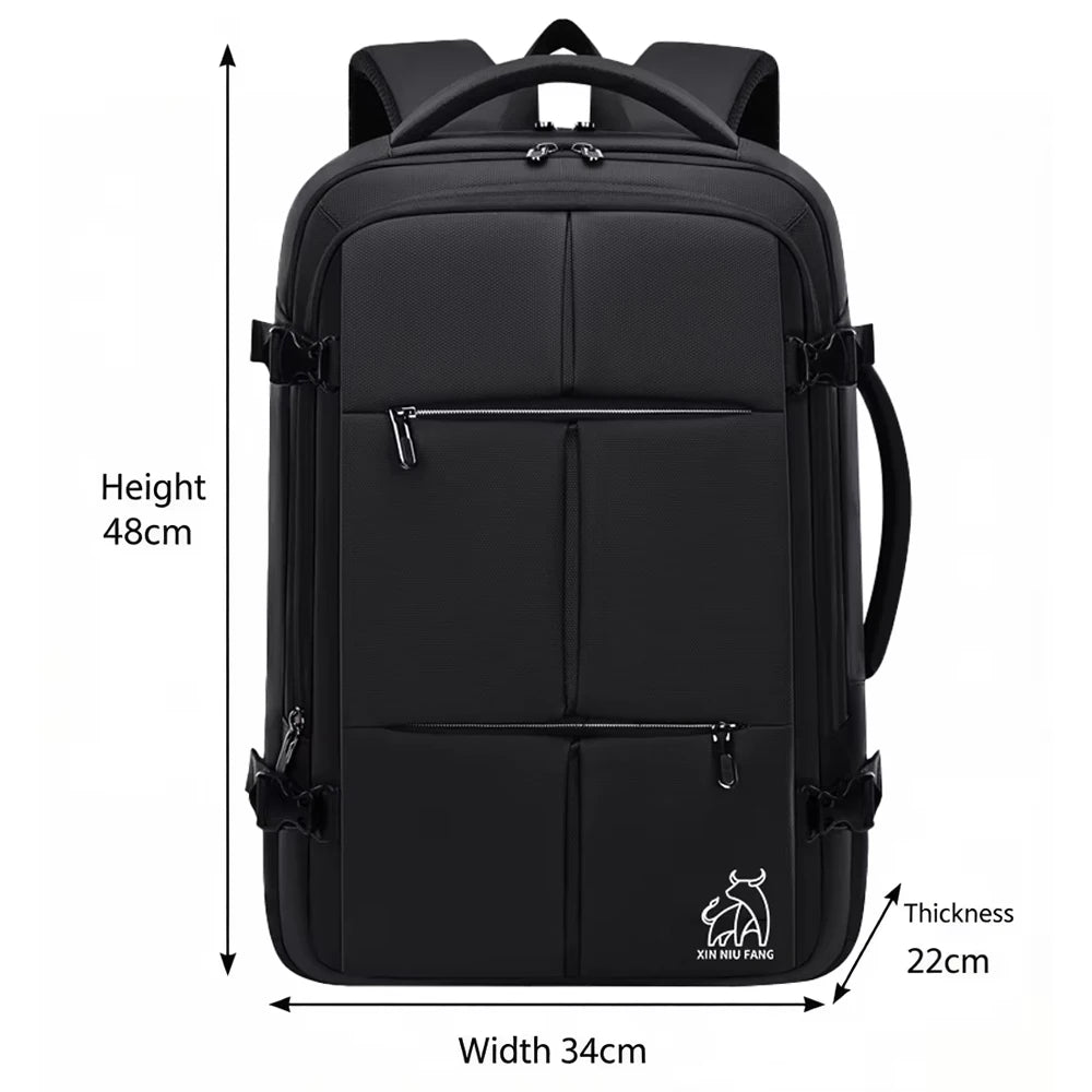 50L Large Capacity Hiking Backpack Waterproof Outdoor Camping Travel Mountaineering Bag for Men Women