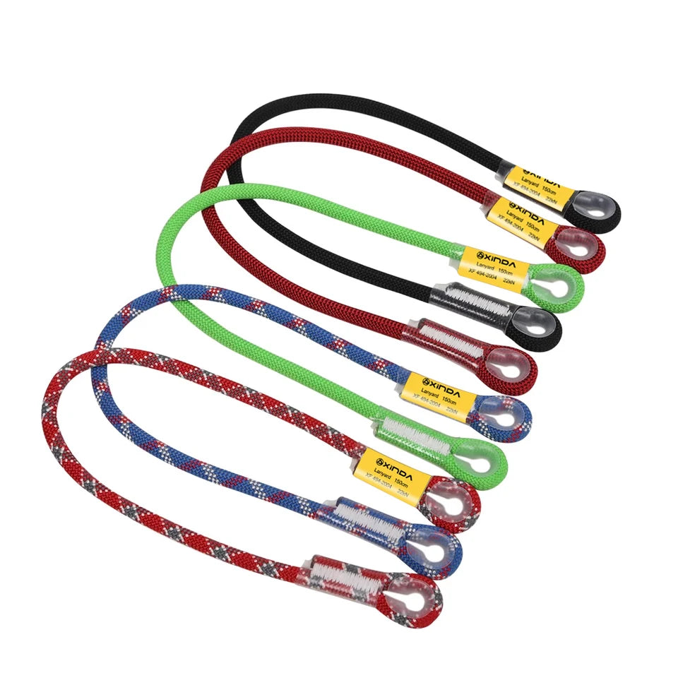 Xinda Professional Rock Climbing 10.5mm Static Lanyard Protective Eye-to-eye Sling Mountaineering Equipment