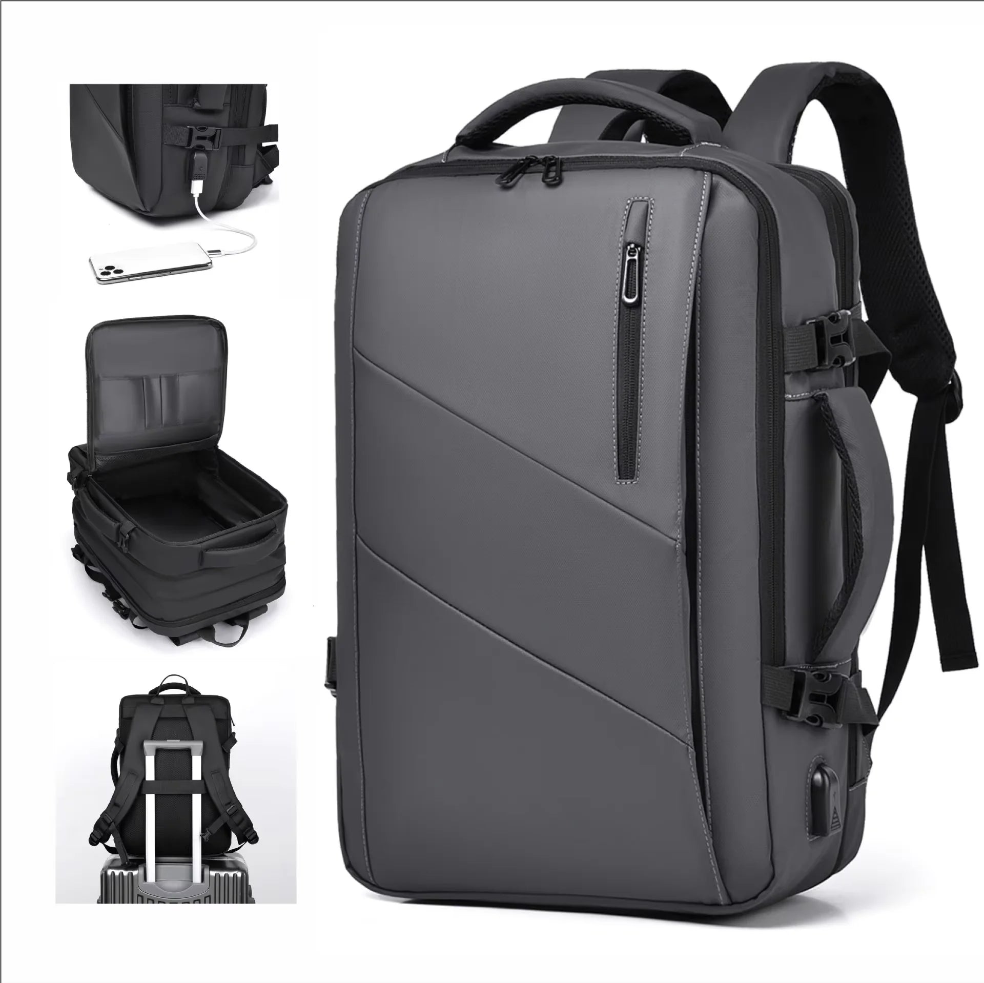 50L Large Capacity Hiking Backpack Waterproof Outdoor Camping Travel Mountaineering Bag for Men Women