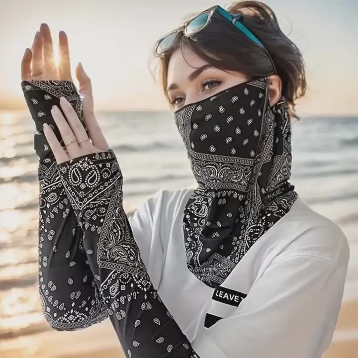 Cycling Mask for Men Women Outdoor UV Protection Mask Hiking Camping Running Fishing Neck Cover Bike Motorcycle Face Magic Scarf